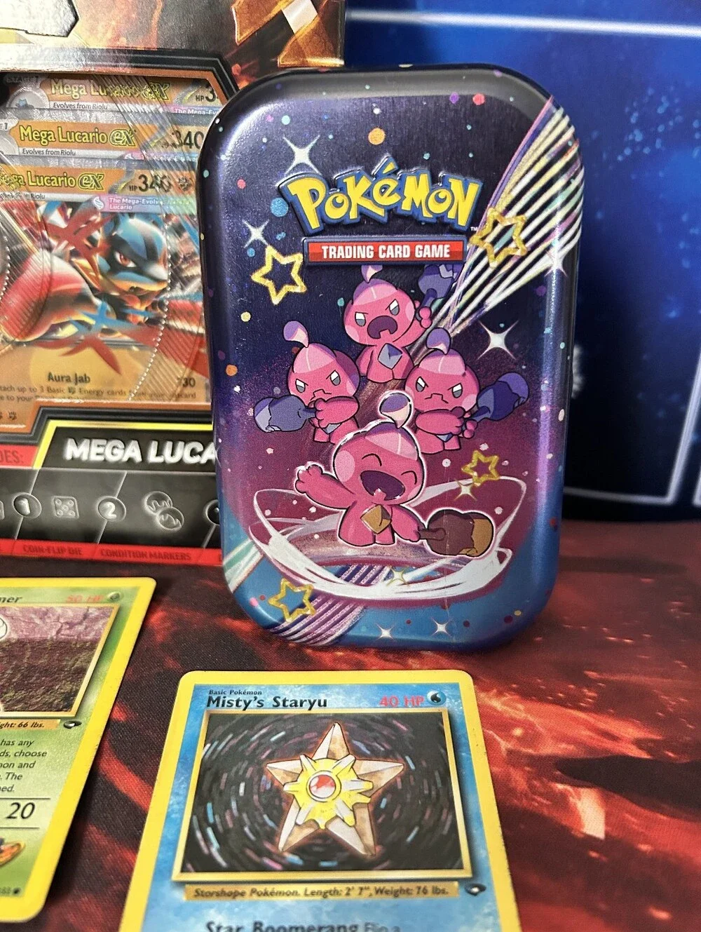 Pokemon - Vintage  Mega Lucario ex League Battle Deck Sealed - Empty Tin Bundle